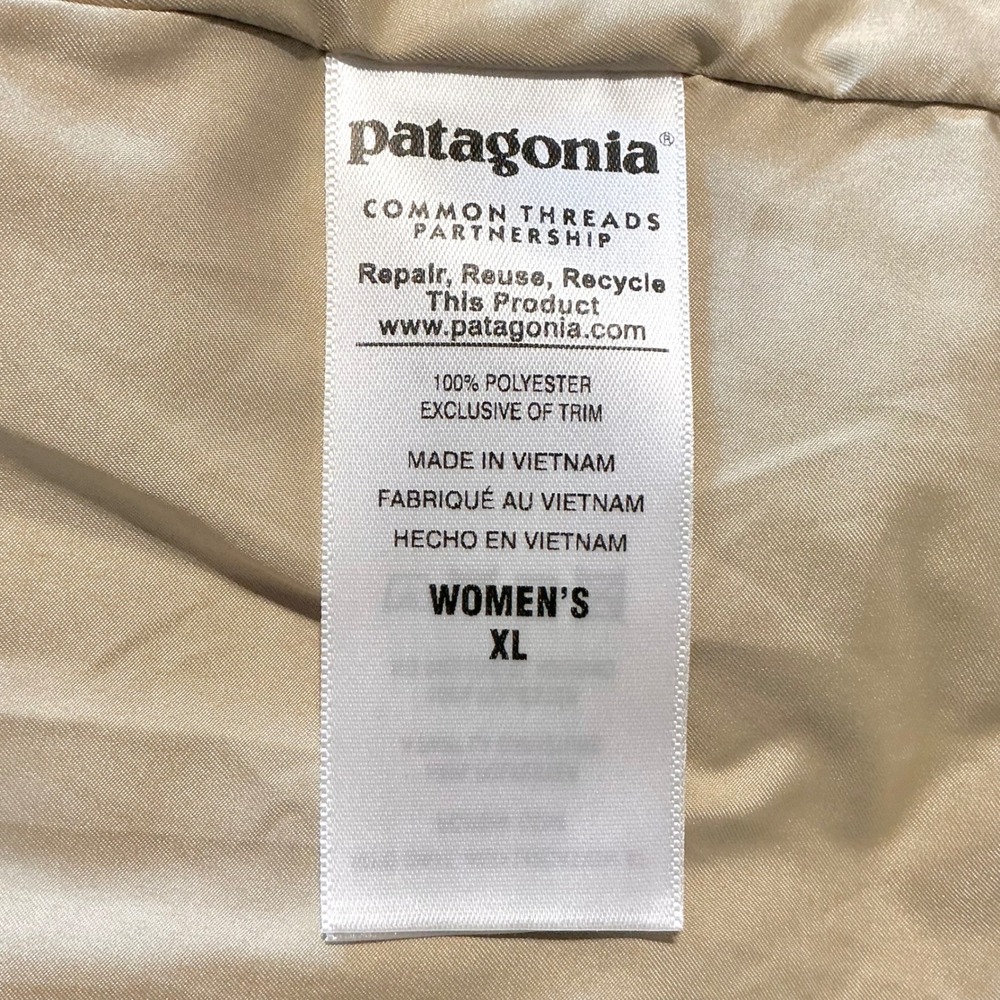 Patagonia Los Gatos Fleece Jacket Women's XL Full Zip Sherpa Cream Cozy - Picture 4 of 9